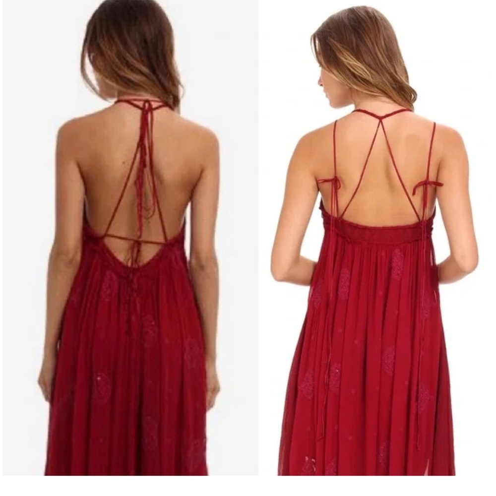 Free People Blue Moon Chiffon Maxi Dress - Picture 5 of 5